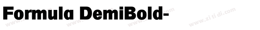 Formula DemiBold字体转换